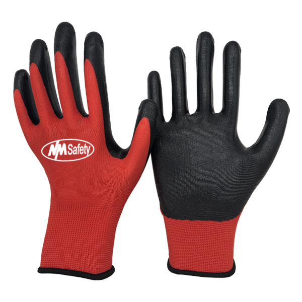 red-nylon-black-smooth-nitrile-palm-coated-glove